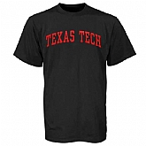 Texas Tech Red Raiders Arch WEM T-Shirt - Black,baseball caps,new era cap wholesale,wholesale hats